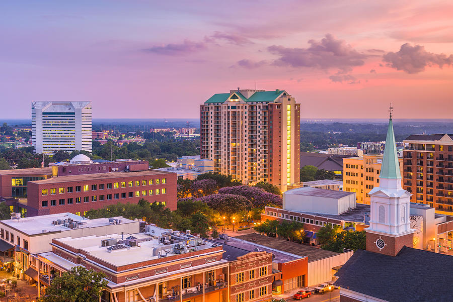 Tallahassee Photograph - Tallahassee, Florida, Usa Downtown by Sean Pavone