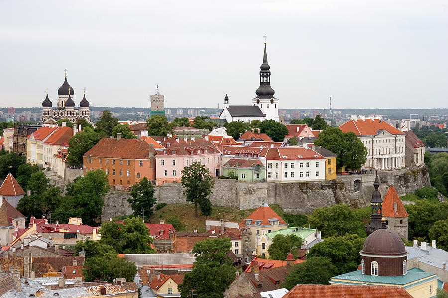 Tallinn Skyline Photograph by Onfilm