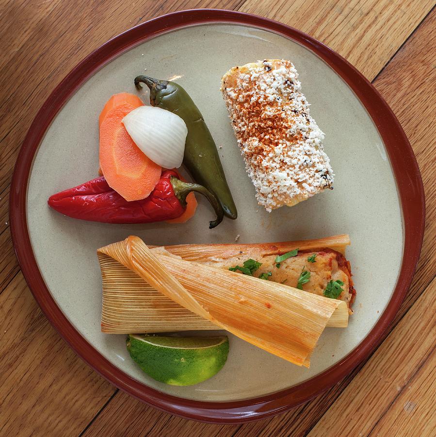 Tamales With Chilli Peppers mexico Photograph by Gus Cantavero