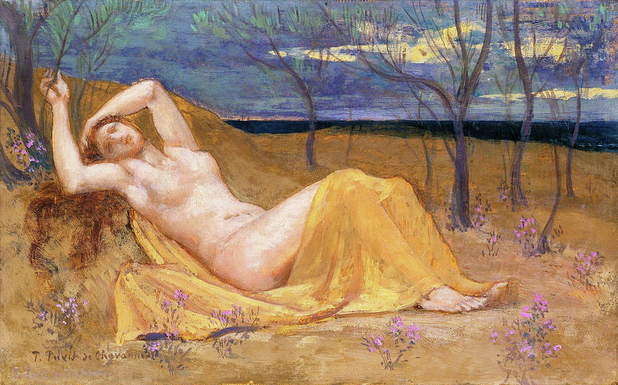 Tamaris Painting - Tamaris - Digital Remastered Edition by Pierre Puvis de Chavannes Tamaris Painting - Tamaris - Digital Remastered Edition by Pierre Puvis de Chavannes