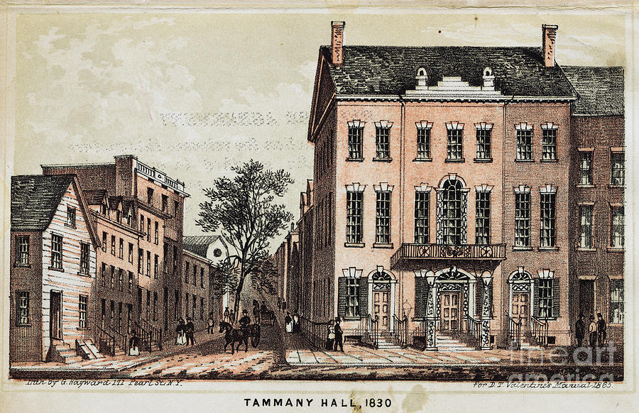 Tammany Hall, 1830 Color Lithograph Photograph by Bettmann