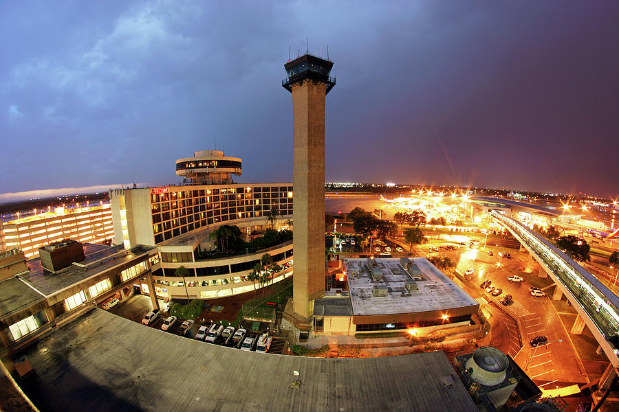 Tampa International Airport Tower Photograph by Daniel Woodrum