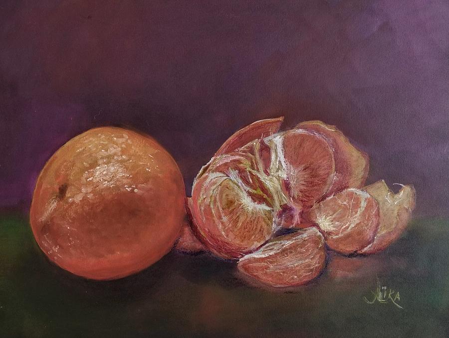 Tangerines Pastel by Alika Kumar