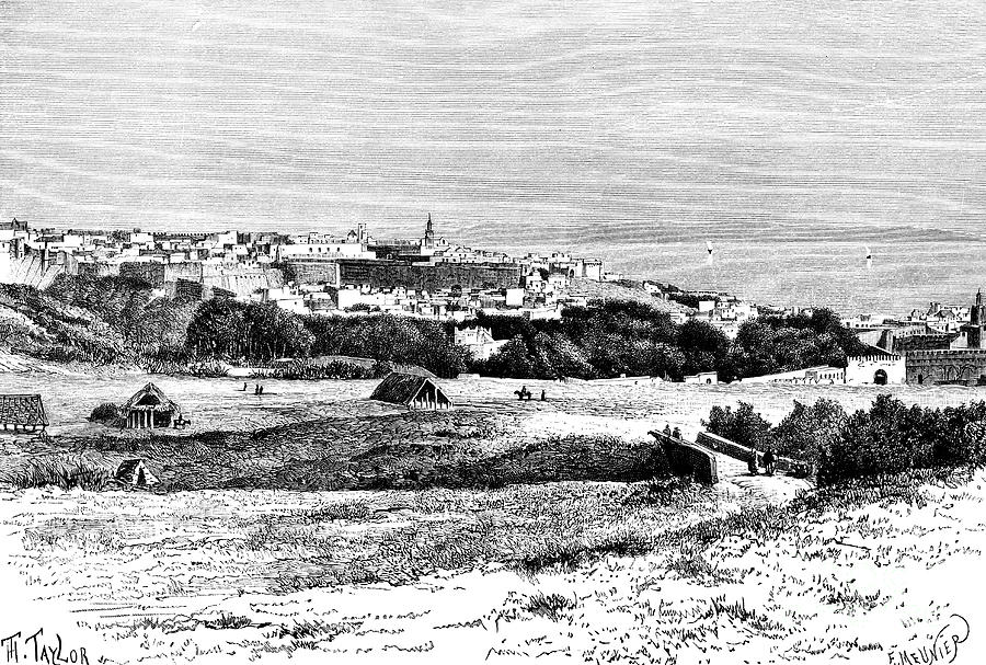 Tangier, Morocco, 1895.artist Taylor Drawing by Print Collector