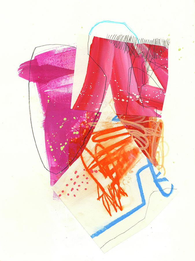 Tangle in Pink Painting by Jane Davies