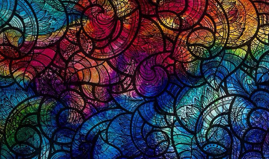 Tangled abstract 4 Digital Art by Megan Walsh