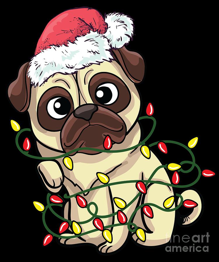 Tangled Pug Digital Art by Carlos Ocon - Fine Art America