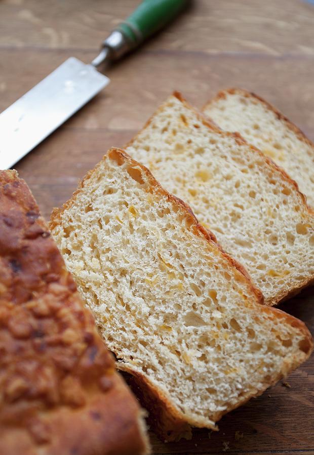 Tangy Cheddar Bread Photograph by Ryla Campbell