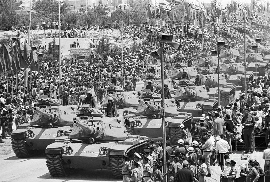 Tanks In Israeli Parade Photograph by Bettmann