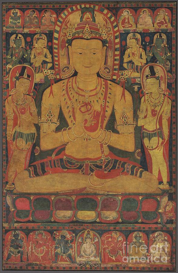 Tantric Buddha Vairochana Drawing by Heritage Images