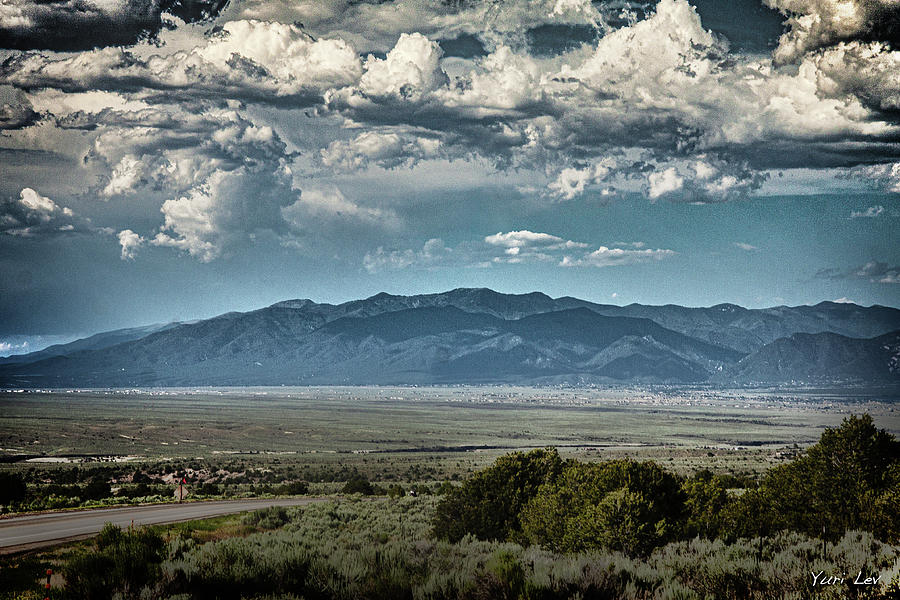 Summer Photograph - Taos From A Distance by Yuri Lev