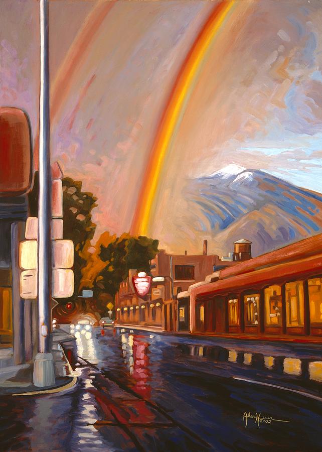 Taos Rainbow Painting by Art West