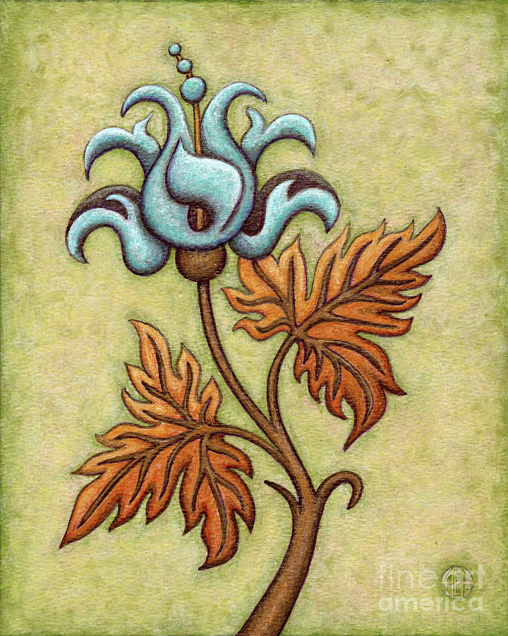 Tapestry Flower 2 Painting by Amy E Fraser