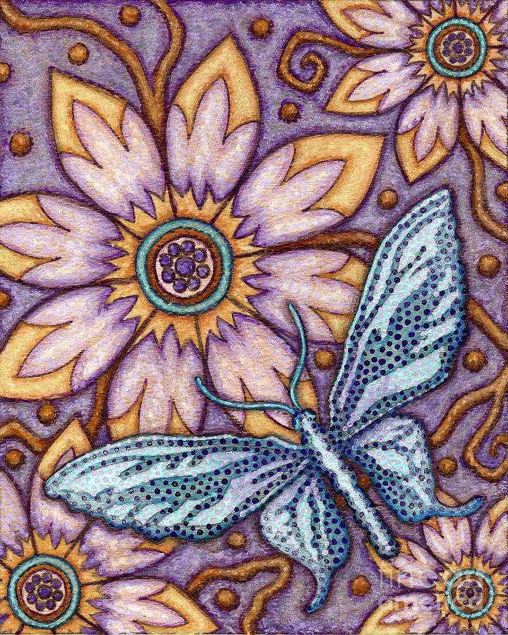 Tapestry Butterfly Painting by Amy E Fraser