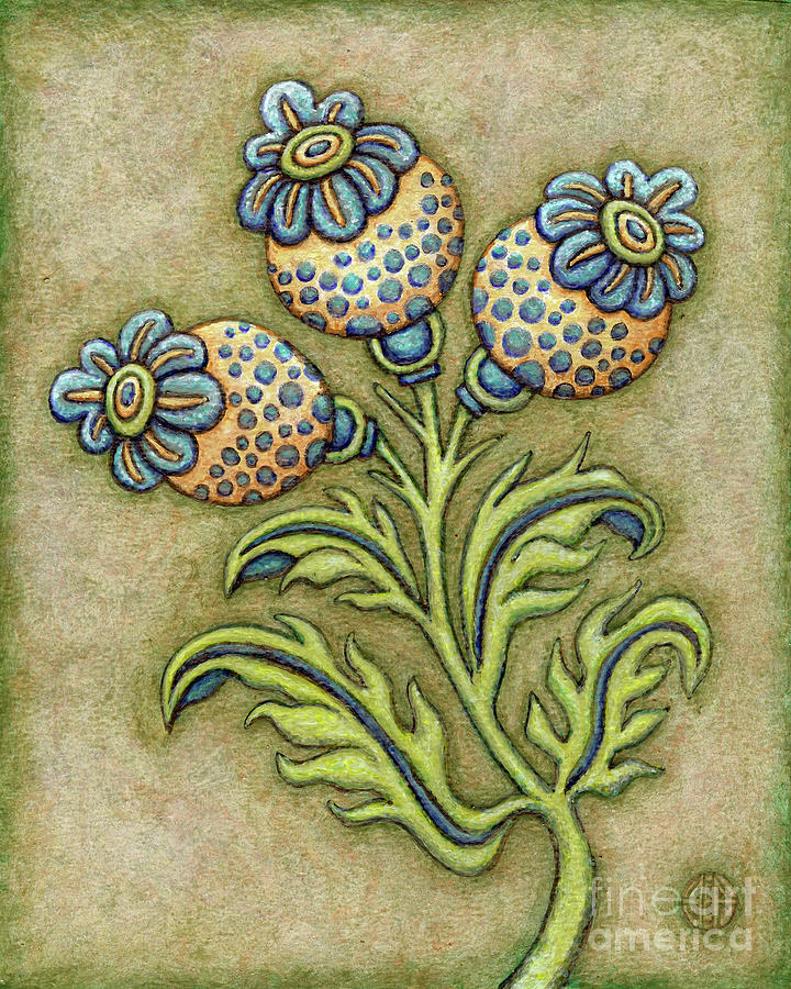 Tapestry Flower 6 Painting by Amy E Fraser