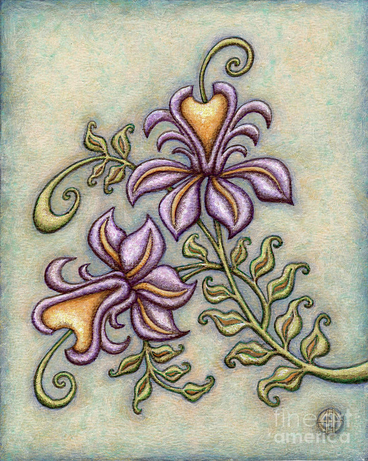Tapestry Flower 8 Painting by Amy E Fraser