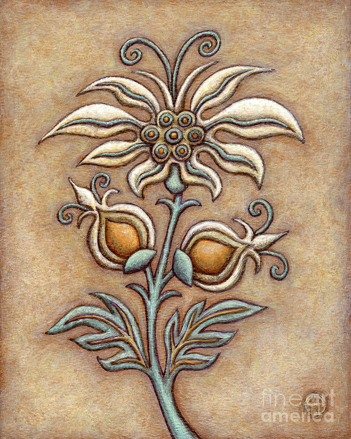 Tapestry Flower 9 Painting by Amy E Fraser