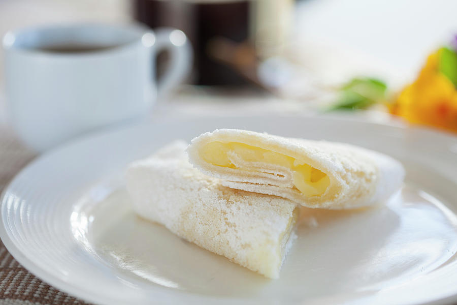 Tapioca Filled With Grated Cheese And Ghee Butter brazil Photograph by Creative Photo Services