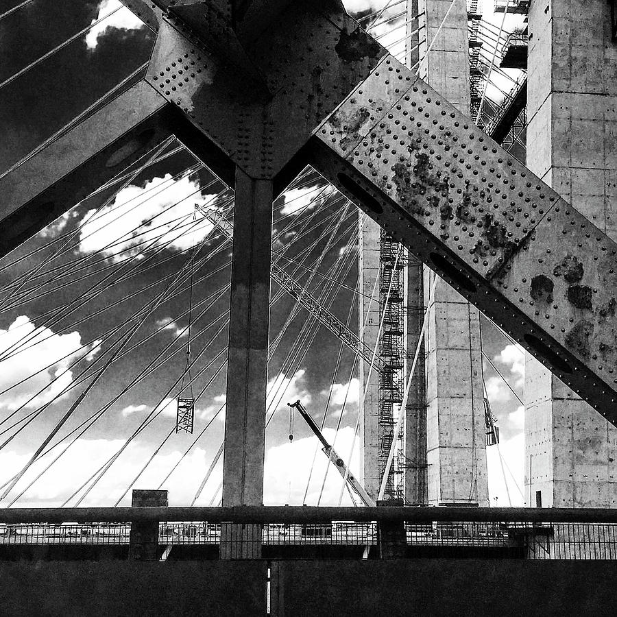 Tappan Zee Bridge - Old One Photograph by Frank Winters
