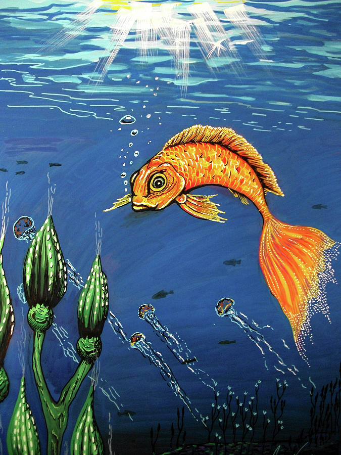 Fish Painting - Tara by Martin Nasim