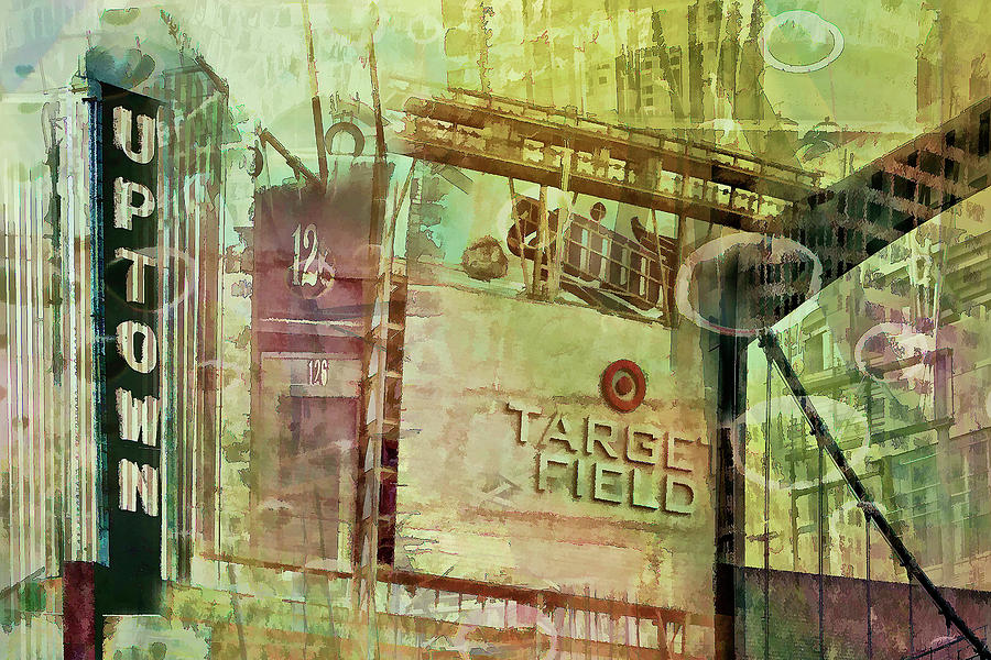 Target Field and Uptown Digital Art by Susan Stone
