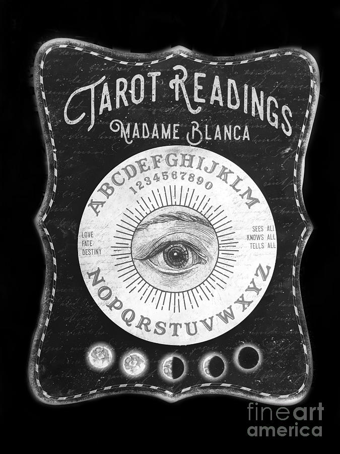 Tarot Readings Card Third Eye Psychic Clairvoyant Tarot Metaphysical Halloween Digital Art by Kathy Fornal - Pixels
