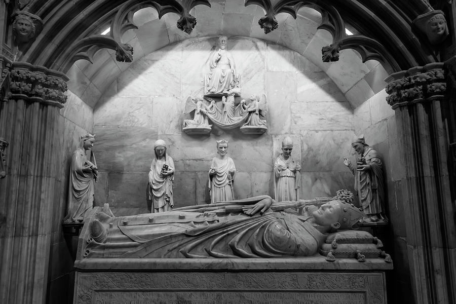 Tarragona Cathedral Spain Mausoleum Photograph by Joan Carroll