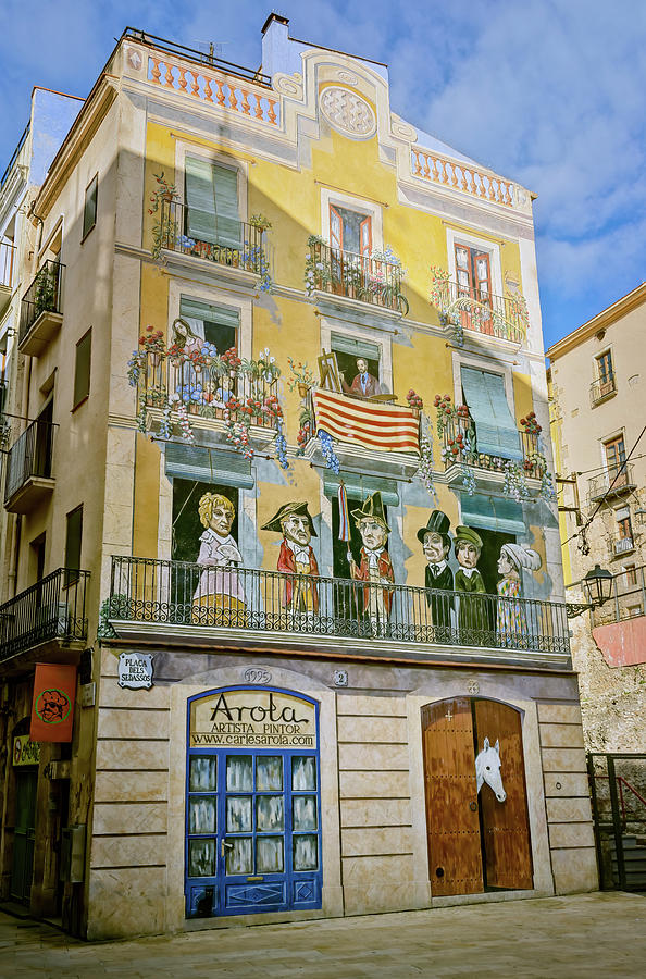 Tarragona Spain Mural Photograph by Joan Carroll