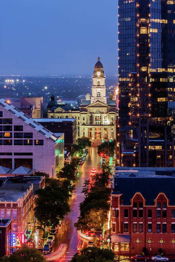 Tarrant County Courthouse Looking Down Photograph by Jeremy Woodhouse Tarrant County Courthouse Looking Down Photograph by Jeremy Woodhouse