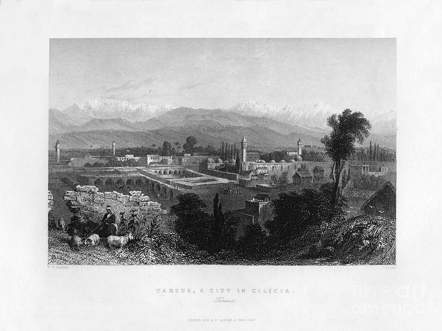 Tarsus, Turkey, 1841.artist James Carter Drawing by Print Collector