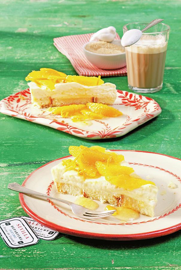 Tarta De Naranja creamy Orange Cake Photograph by Jalag / Jan C. Brettschneider