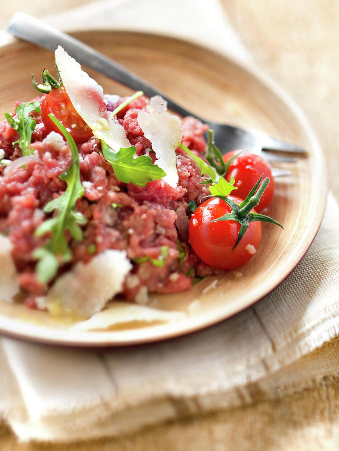 Tartare De Boeuf A L Italienne Italian Style Beef Tartare Photograph By Studio Photocuisine