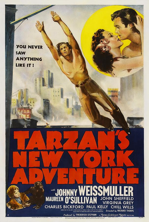 Tarzans New York Adventure -1942-. Photograph by Album