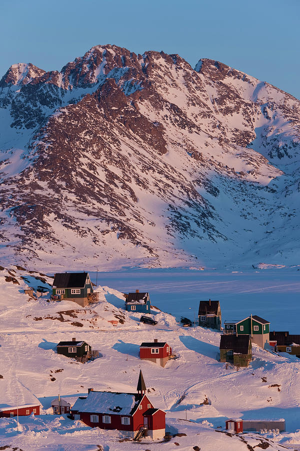 Tasiilaq In Winter, East Greenland Photograph by Peter Adams