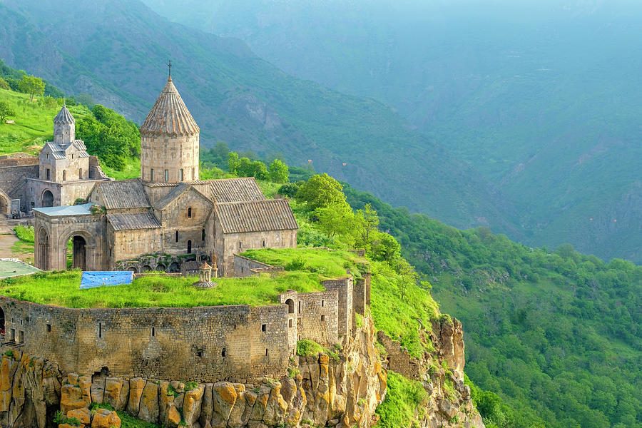 Mountain Photograph - Tatev Monastery Complex, Tatev, Syunik Province, Armenia by Cavan Images