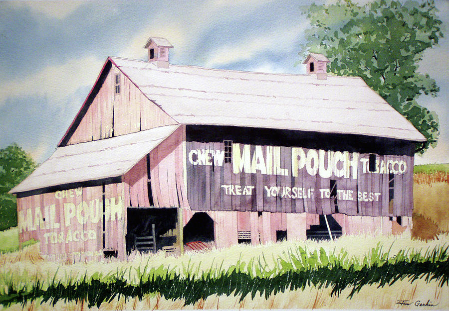Tattered Mailpouch Painting by Jim Gerkin