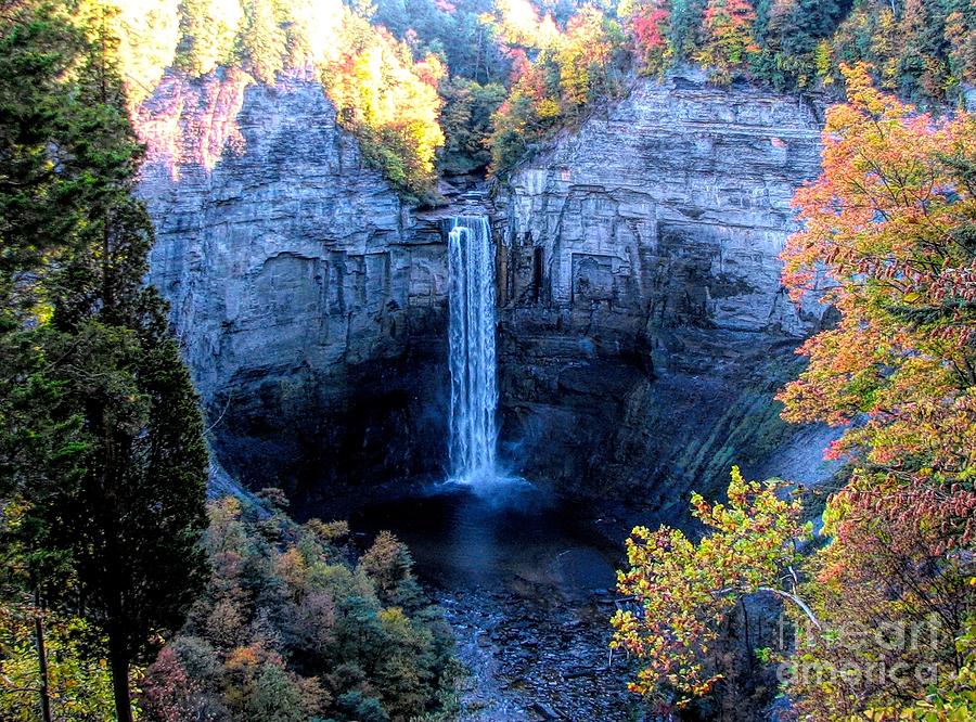 Taughannock Falls in Autumn Photograph by Rose Santuci-Sofranko