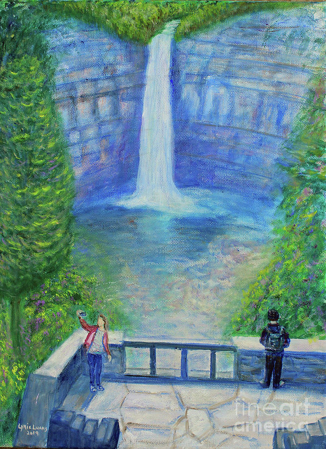 Taughannock Falls Painting by Lyric Lucas