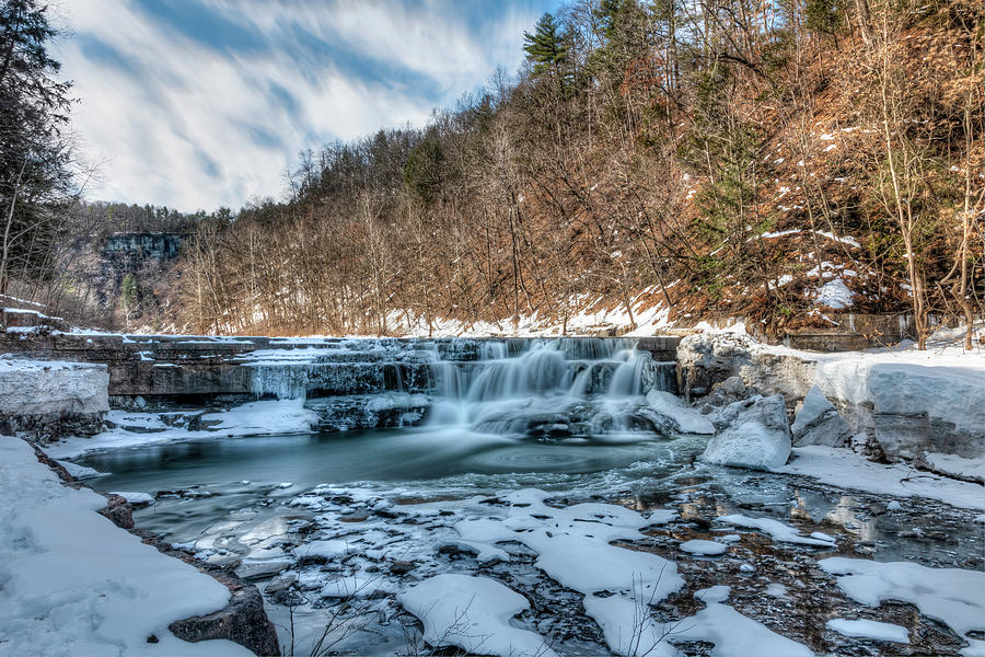 Taughannock Falls State Park Winter Photograph by Chad Dikun