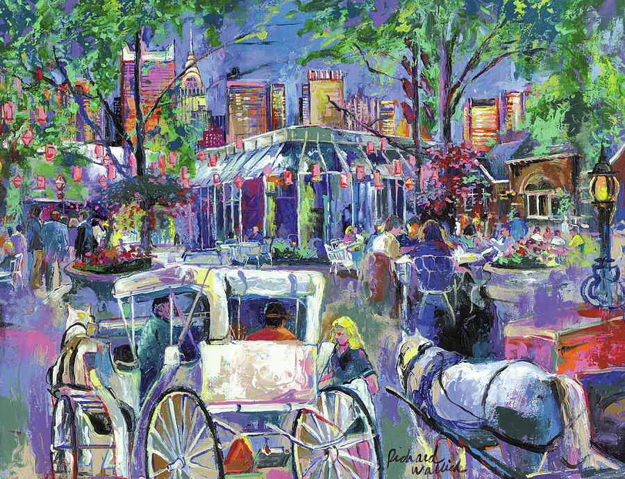Tavern On The Green 2 Painting by Richard Wallich