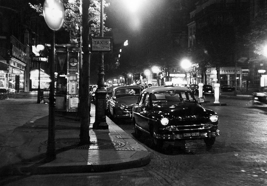 Taxis Of Paris In 1955 Photograph by Keystone-france
