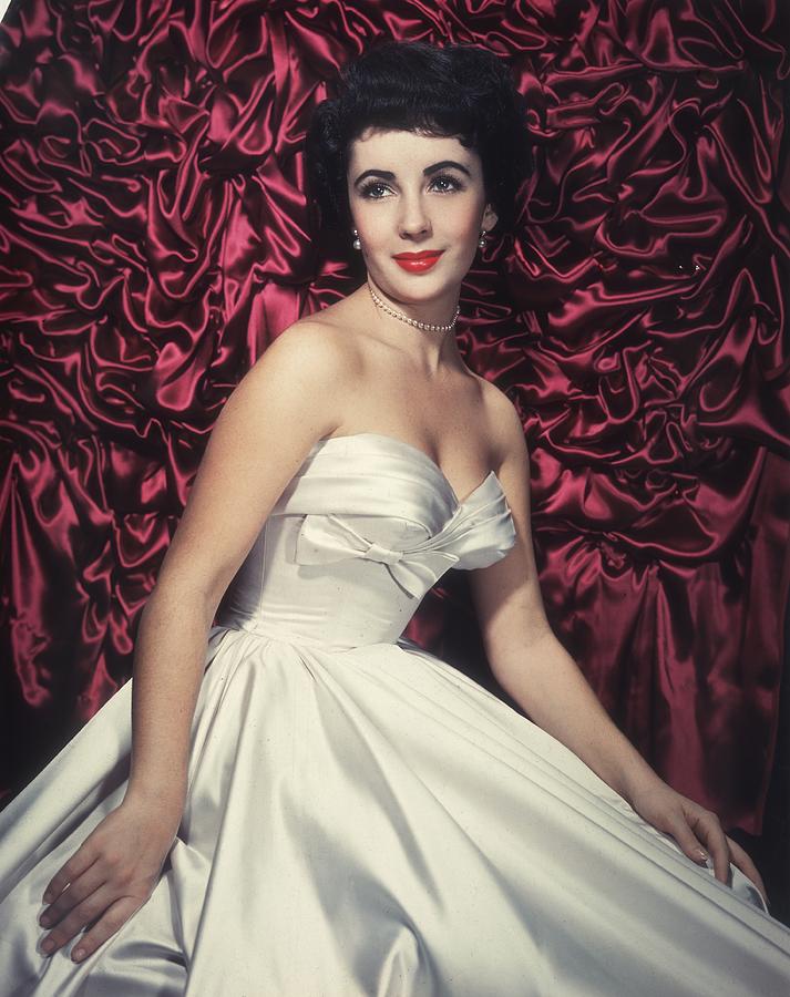 Taylor In Satin Photograph by Hulton Archive