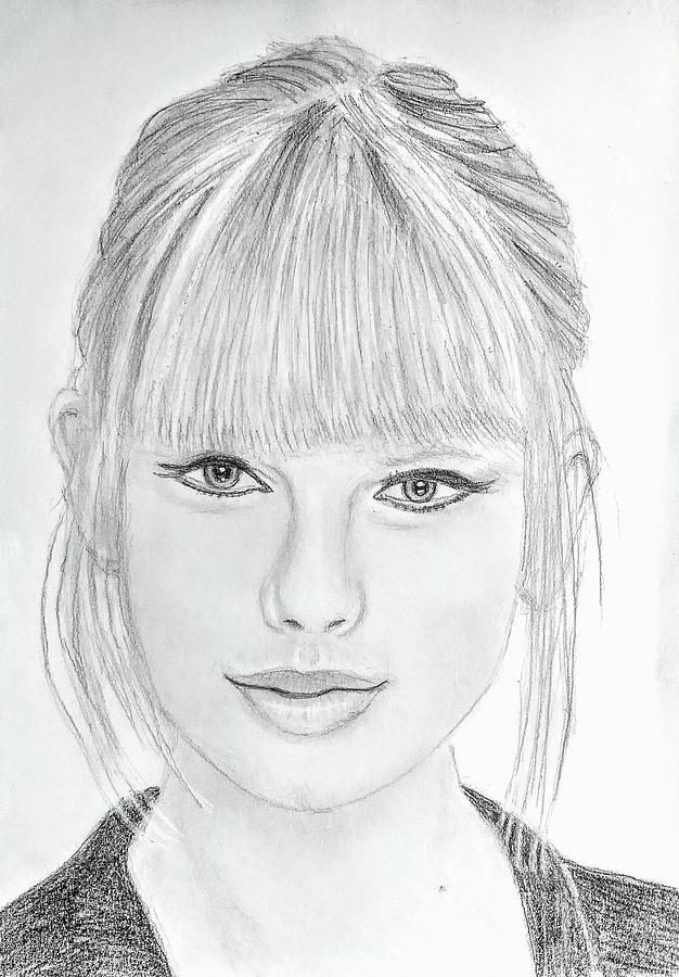 Draw Taylor Swift  StepbyStep Drawing Tutorial