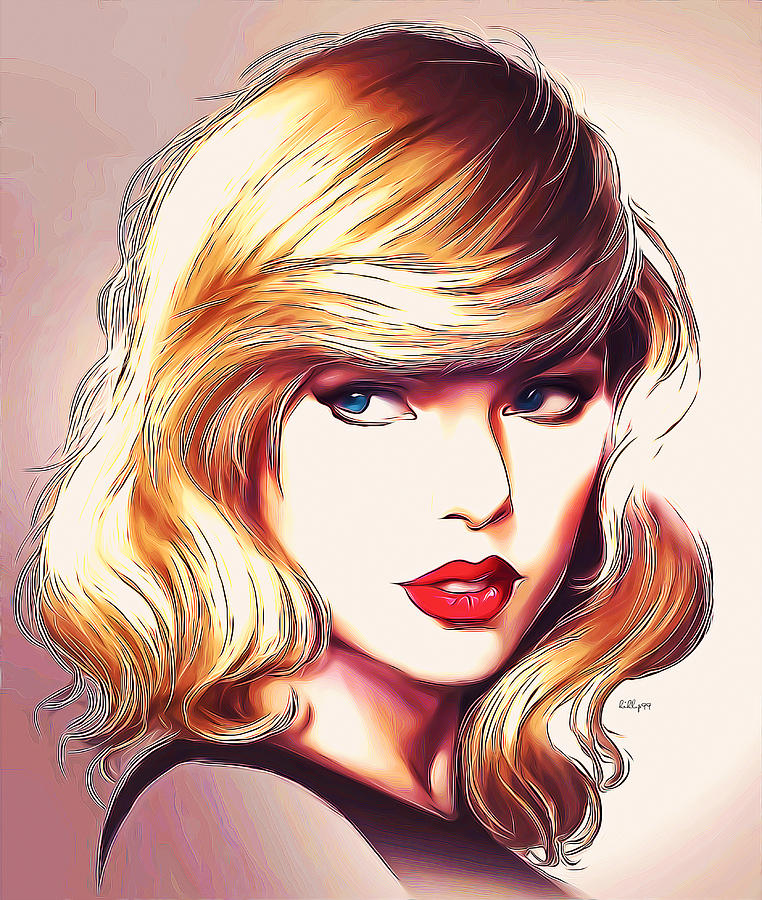 Taylor Swift Portrait 2 Digital Art by Nenad Vasic Pixels