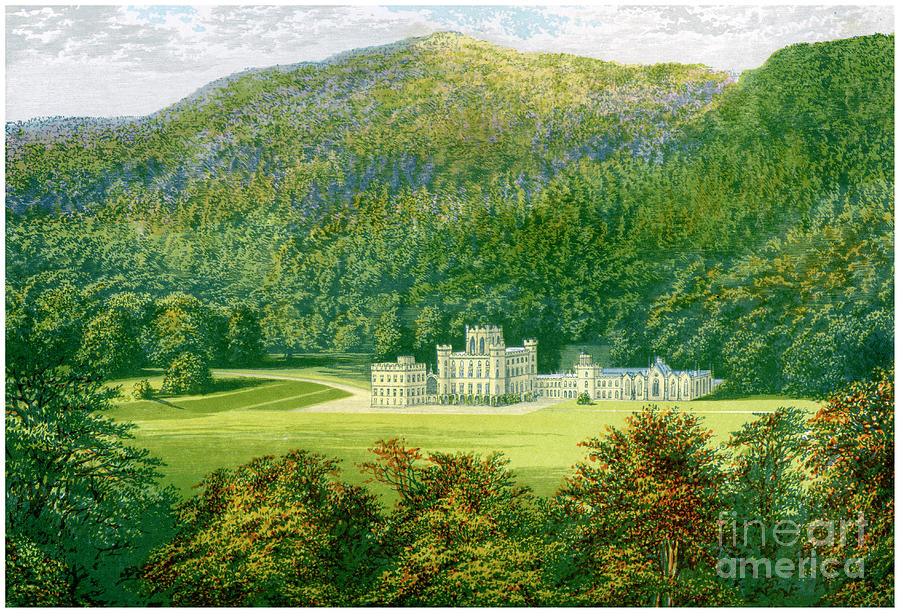 Taymouth Castle, Perthshire, Scotland Drawing by Print Collector