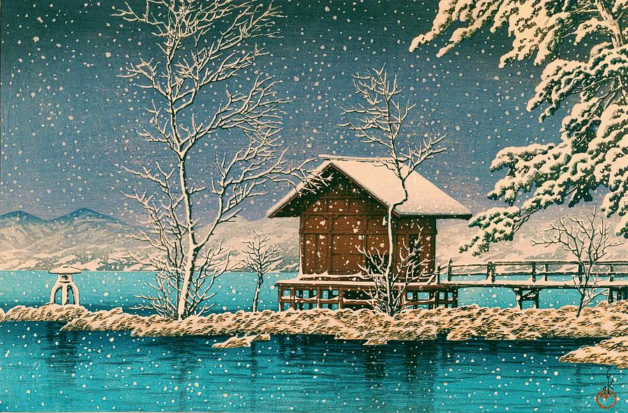 Orient Painting - Tazawako Kansagu - Top Quality Image Edition by Kawase Hasui Orient Painting - Tazawako Kansagu - Top Quality Image Edition by Kawase Hasui