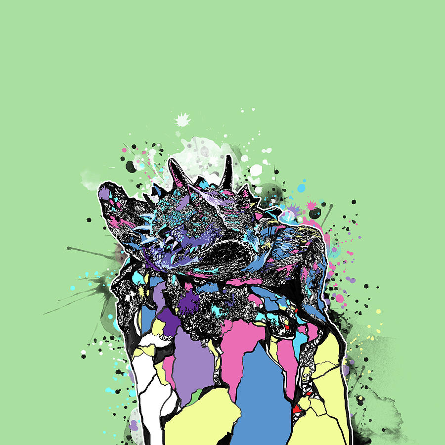 Tcu Horned Frog Fort Worth Pop Art Digital Art