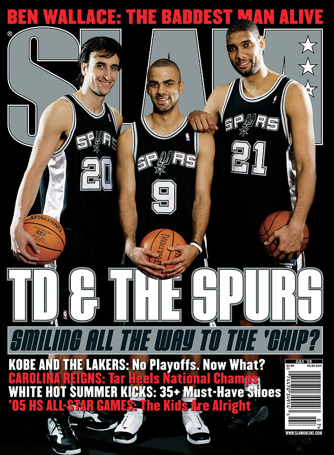 Tim Duncan Photograph - TD & The Spurs: Smiling All the Way to the Chip? SLAM Cover by Atiba Jefferson