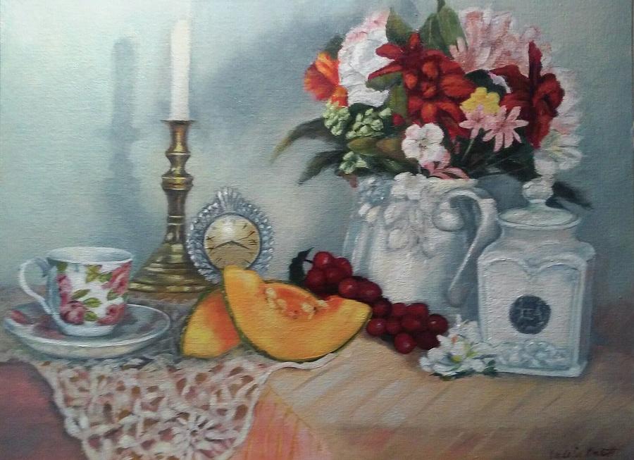 Tea and Cantaloupe by Valerie Bassett Tea and Cantaloupe by Valerie Bassett
