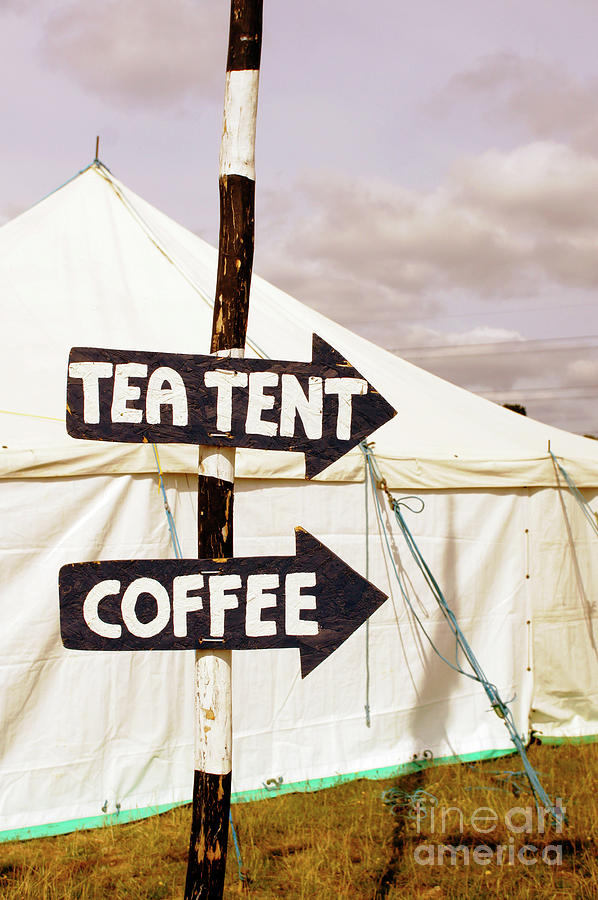Coffee Photograph - Tea and coffee tent by Tom Gowanlock